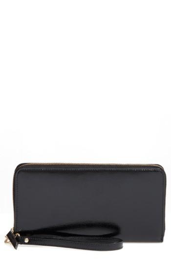 Women's Nordstrom Slim Leather Wallet - Black