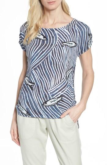 Women's Nic+zoe Ocean Scene Top - Blue