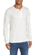 Men's Bonobos Superfine Slim Fit Long Sleeve Henley, Size - White