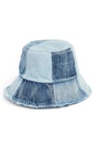 Women's Bcbg Patched Denim Bucket Hat - Blue