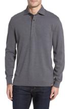 Men's Thaddeus Perry Long Sleeve Polo - Black