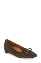 Women's L'amour Des Pieds 'belizon' Pointy Toe Flat M - Green