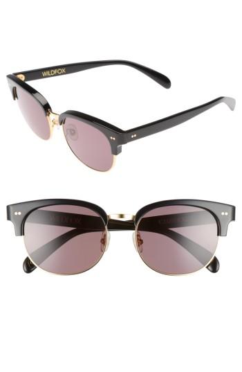 Women's Wildfox Clubhouse 50mm Semi-rimless Sunglasses - Black