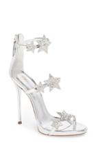 Women's Giuseppe Zanotti Coline Embellished Star Strap Sandal M - Metallic