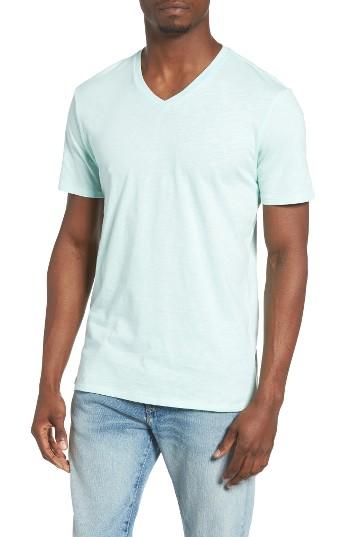 Men's The Rail Slub Cotton V-neck T-shirt, Size - Green