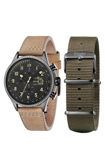 Men's Avi-8 'hawker Hunter' Chronograph Watch, 45mm