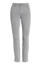 Petite Women's Nydj Ami Stretch Ankle Skinny Jeans P - Grey
