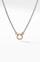 Women's David Yurman Amulet Vehicle Box Chain Necklace With 18k Yellow Gold