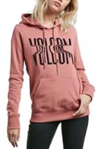 Women's Volcom Vol Stone Logo Hoodie - Pink