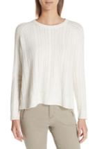 Women's Atm Anthony Thomas Melillo Cabled Crewneck Sweater - Ivory