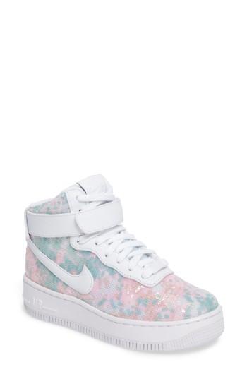 Women's Nike Air Force 1 Upstep Hi Lx Sequined High Top Sneaker
