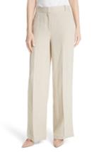 Women's Theory Piazza Integrate Wide Leg Linen Pants - Beige