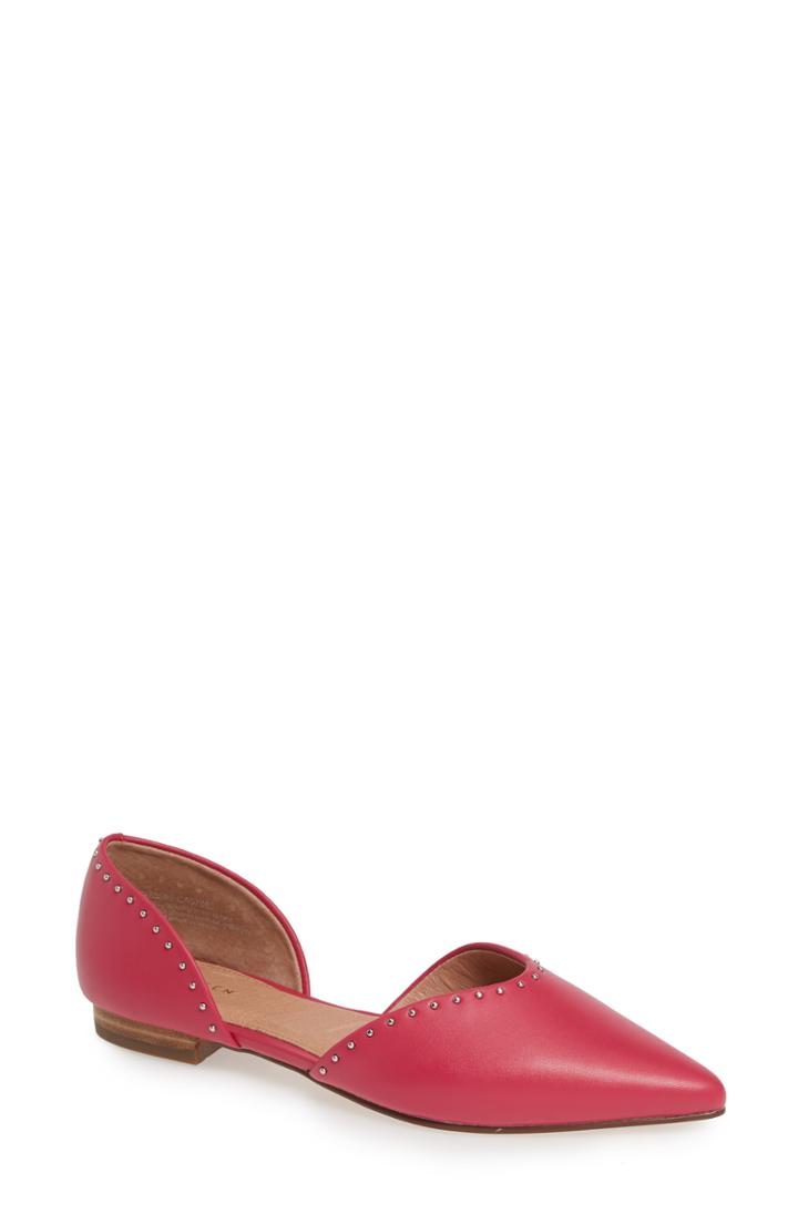 Women's Halogen Eve Studded D'orsay Flat M - Pink