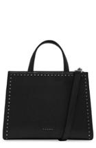 Ted Baker London Stephh Stud Leather Shoulder Bag - Black