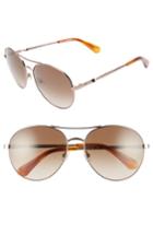 Women's Kate Spade New York Joshelle 60mm Aviator Sunglasses - Gold/ Dark Havana