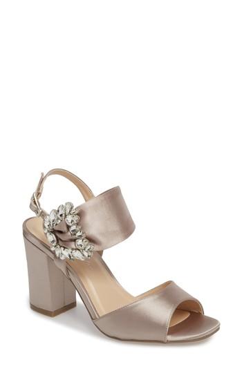 Women's Pink Paradox London Manhattan Embellished Sandal M - Beige