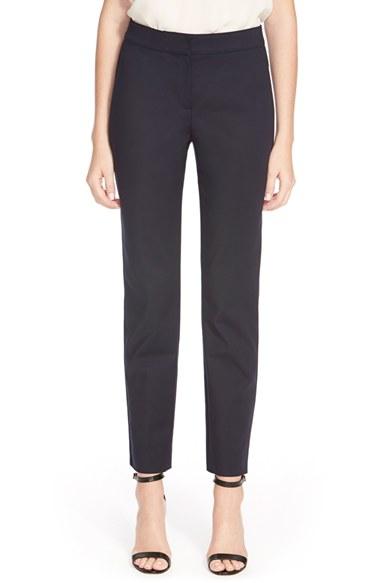 Women's St. John Collection 'emma' Crop Micro Ottoman Pants