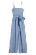 Women's J.crew Marseille Cotton Chambray Jumpsuit - Blue