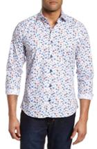 Men's Jared Lang Slim Fit Bird Print Sport Shirt, Size - None