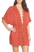 Women's Chelsea28 Dolman Sleeve Kimono Cover-up, Size - Metallic