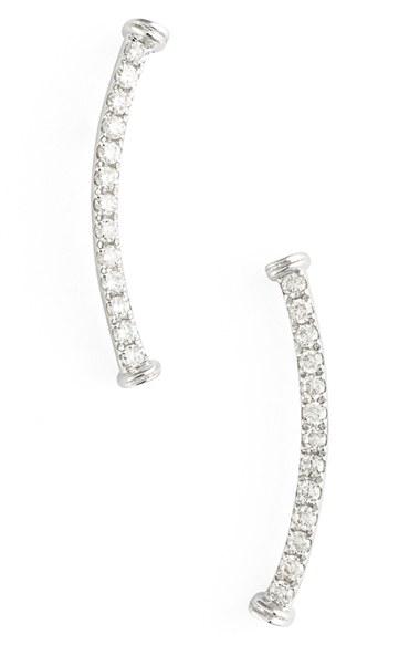 Women's Bony Levy Diamond Curve Bar Earrings (nordstrom Exclusive)