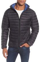 Men's Schott Nyc Zip Front Down Jacket - Black