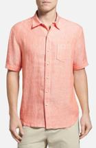 Men's Tommy Bahama 'party Breezer' Island Modern Fit Short Sleeve Linen Sport Shirt