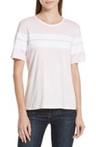 Women's La Ligne Double Stripe Cotton Tee - Pink