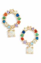 Women's Argento Vivo Rainbow Cluster Stud Earrings