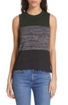 Women's Rag & Bone/jean Bowery Colorblock Muscle Tank, Size - Green