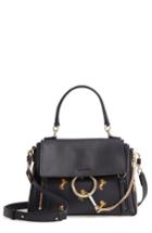 Chloe Small Faye Daye Embroidered Leather Shoulder Bag - Blue