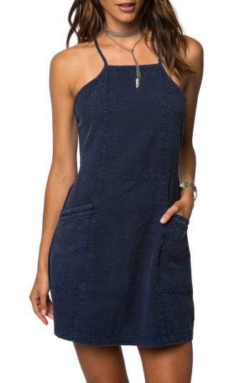 Women's O'neill Esme Seersucker Apron Dress - Blue