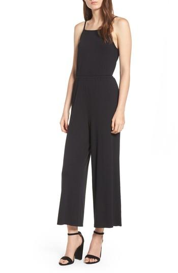 Women's Cupcakes And Cashmere Macall Rib Knit Wide Leg Jumpsuit - Green