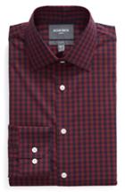 Men's Bonobos Timber Slim Fit Check Dress Shirt 33 - Red