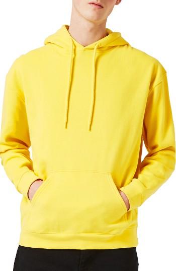 Men's Topman Oversize Hoodie - Yellow