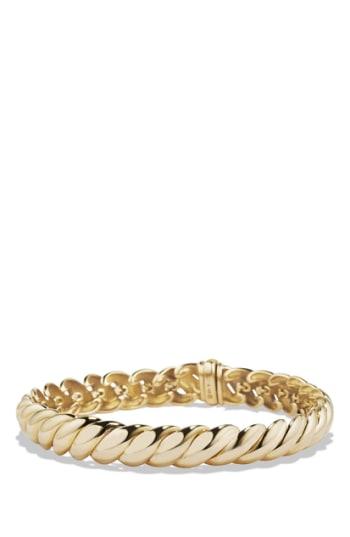 Women's David Yurman 'hampton Cable' Link Bracelet In Gold