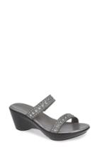 Women's Athena Alexander Beguine Stud Embellished Slide Sandal M - Metallic