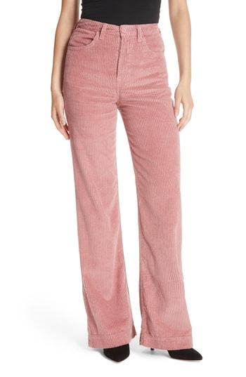 Women's Grlfrnd Carla Corduroy Wide Leg Pants - Pink