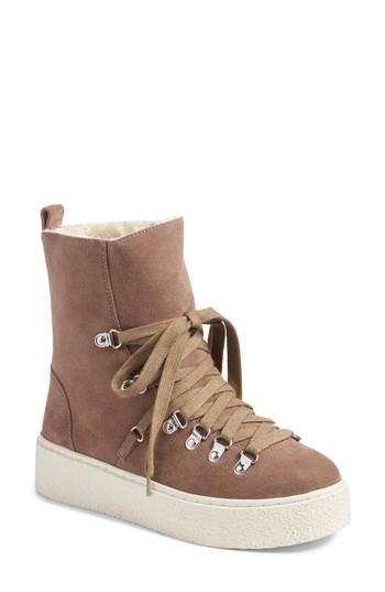 Women's Jslides Bolt Faux Fur Lined Boot .5 M - Beige