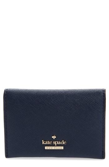 Women's Kate Spade New York Cameron Street - Farren Leather Card Case - Beige