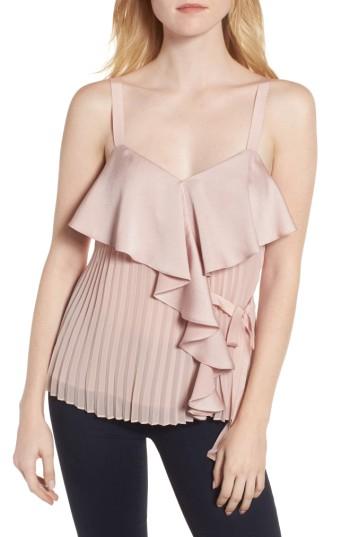 Women's Chelsea28 Ruffle Pleated Tank - Pink