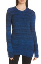 Women's Derek Lam 10 Crosby Bi-color Crewneck Sweater - Blue