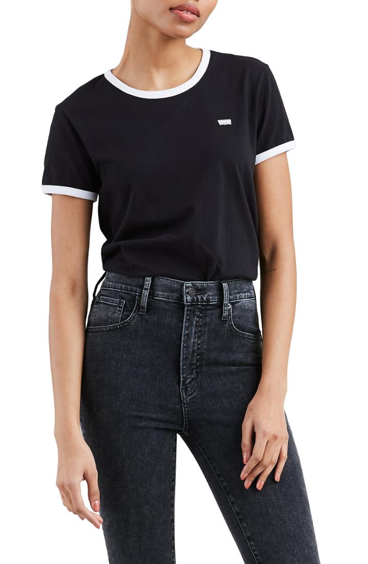 Women's Levi's Ringer Tee - Black