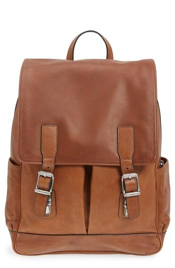Men's Frye Oliver Leather Backpack - Brown