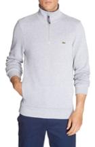 Men's Lacoste Quarter Zip Sweatshirt (m) - Grey
