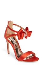 Women's Badgley Mischka Beauty Bow Ankle Strap Sandal M - Red