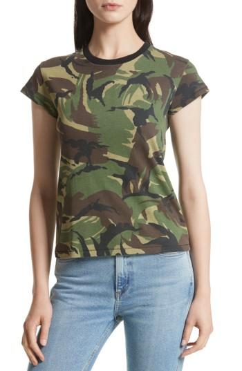 Women's Rag & Bone/jean Camo Tee, Size - Green