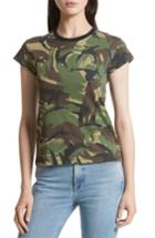 Women's Rag & Bone/jean Camo Tee, Size - Green