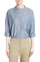 Women's Vince Stripe Popover Shirt
