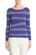 Women's Armani Collezioni Irregular Stripe Knit Sweater